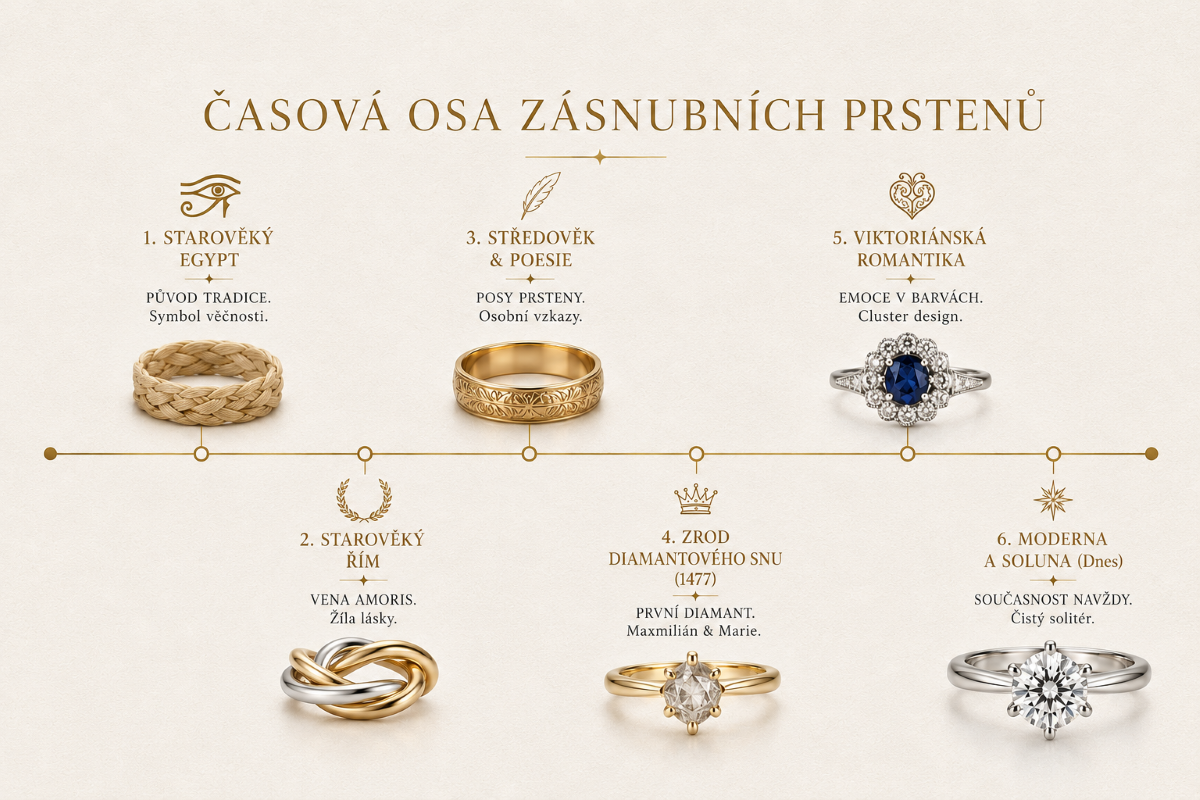 časová-osa-historie-zásnubných-prstenu